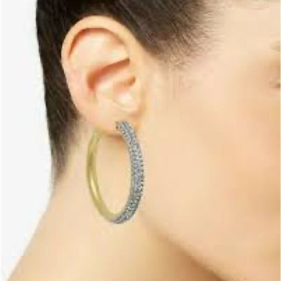 NWT Kate Spade dazzle large hoops D1 - Picture 5 of 5